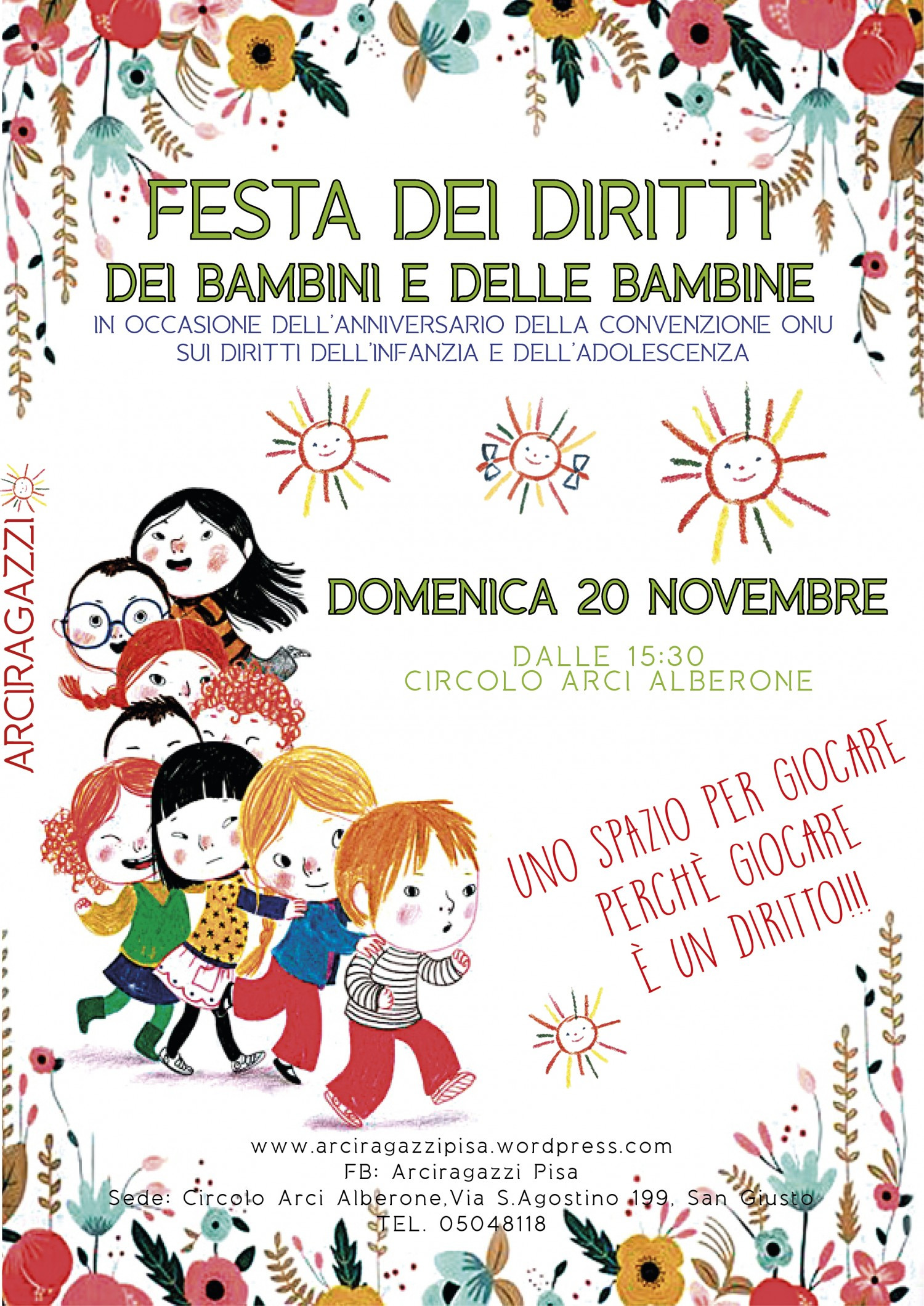 A Pisa la festa dei diritti dei bambini e delle bambine 